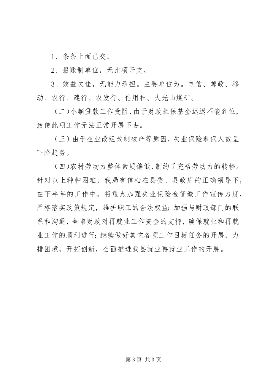 2023年劳动就业服务管理局上半年工作总结总结.docx_第3页