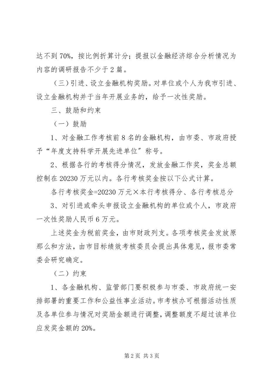 2023年市政办年度金融工作考核意见.docx_第2页