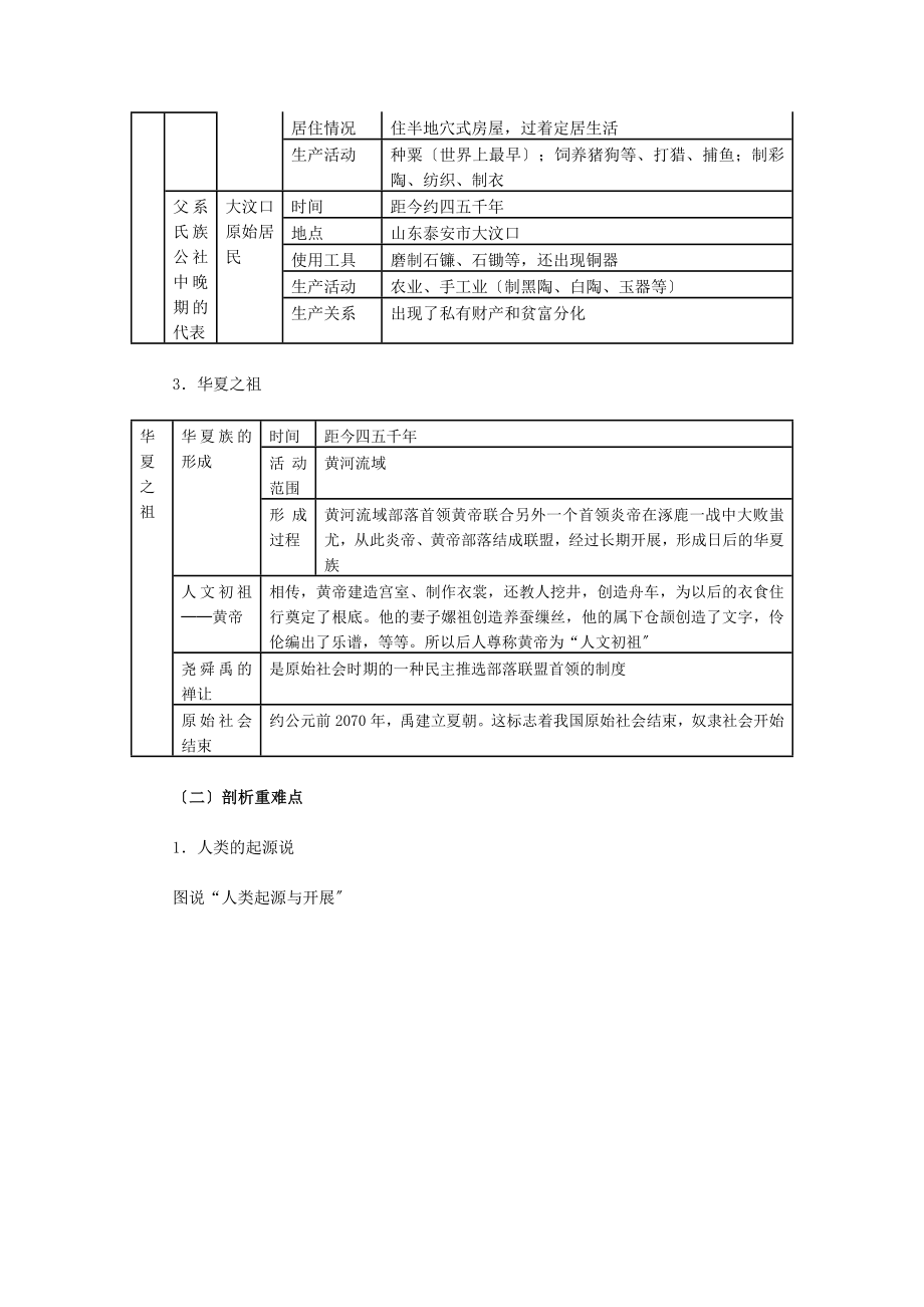 2023年七年级历史上册同步解析与测评1.doc_第2页