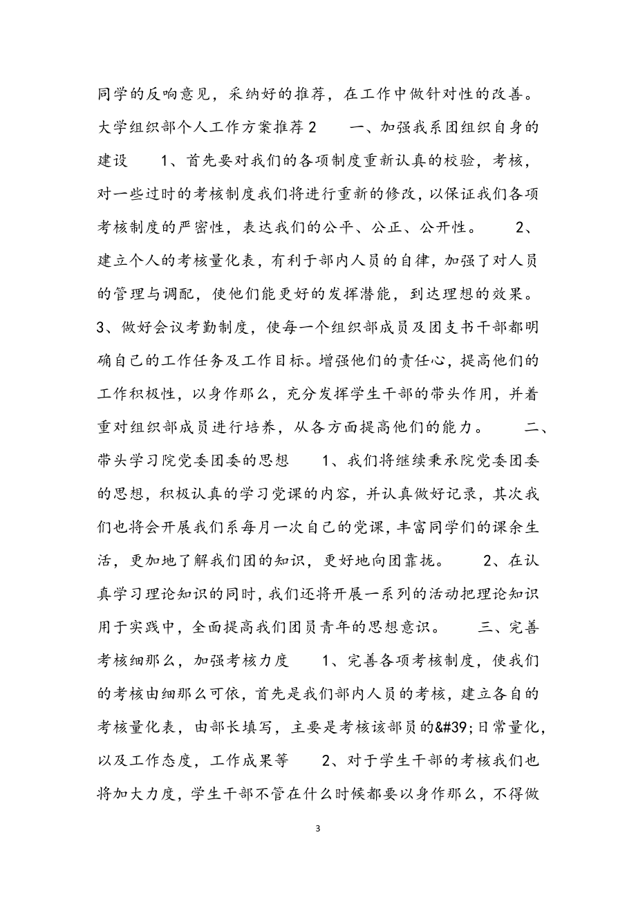 2023年大学组织部个人工作计划推荐.docx_第3页