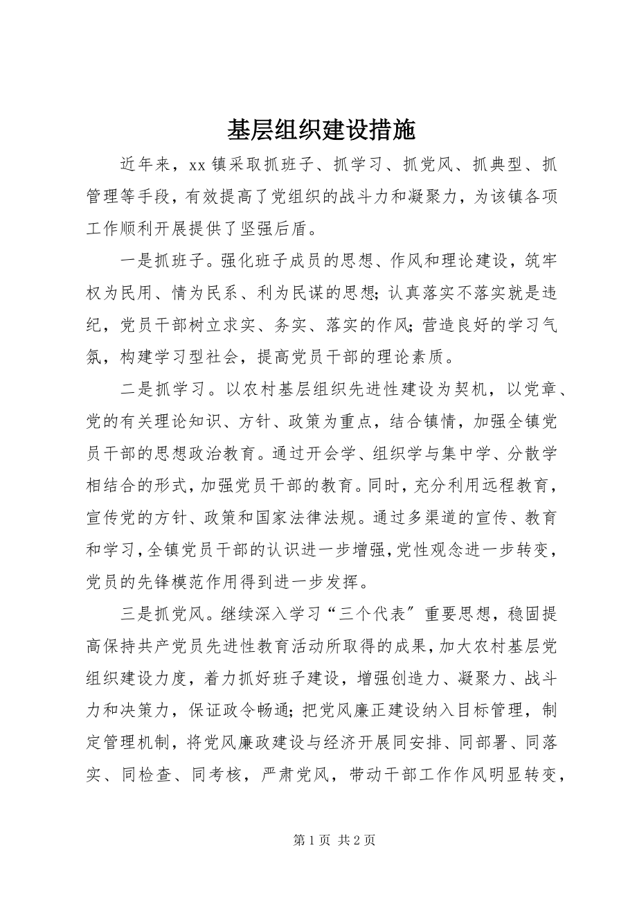 2023年基层组织建设措施.docx_第1页