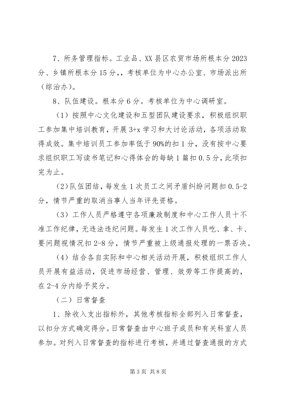 2023年市场建设中心年度目标考核意见.docx_第3页