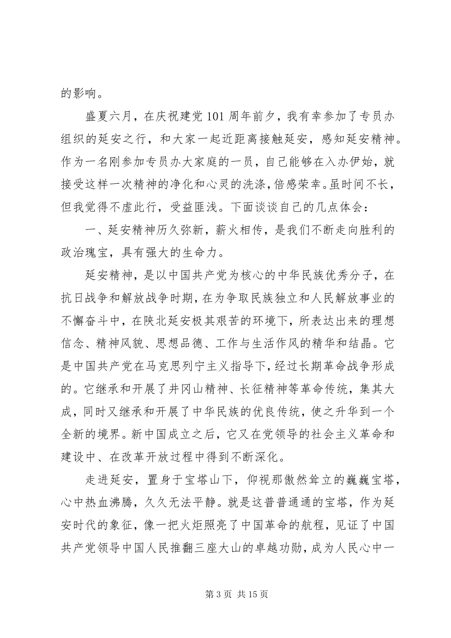 2023年干部关于弘扬延安精神讲话稿.docx_第3页