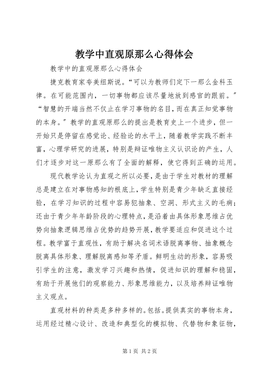 2023年《教学中直观原则》心得体会新编.docx_第1页