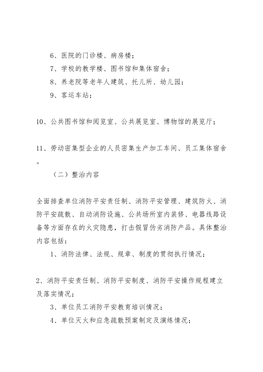 2023年公共聚集场所火灾隐患排查方案.doc_第2页