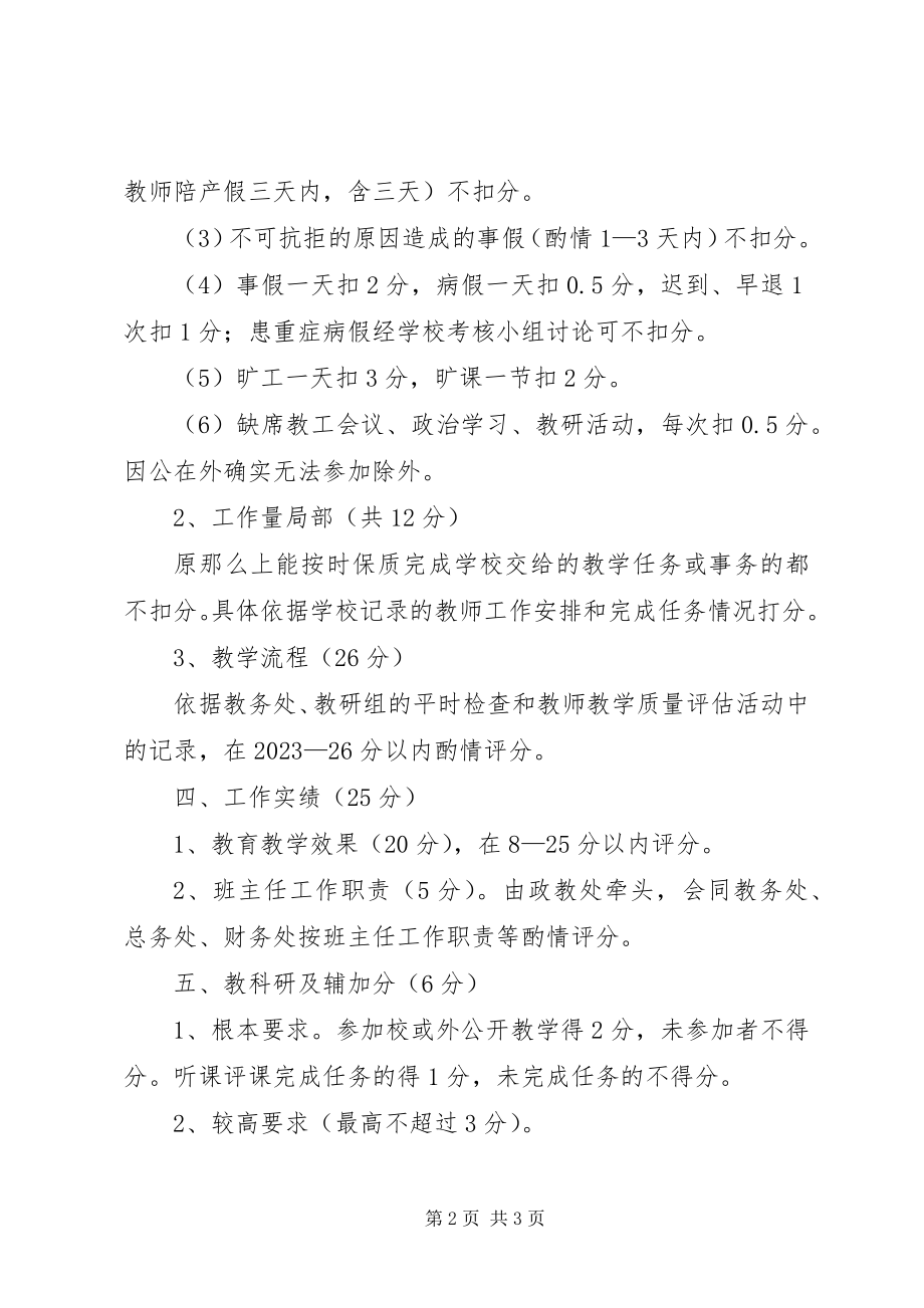 2023年学校教职员工岗位考核制度.docx_第2页