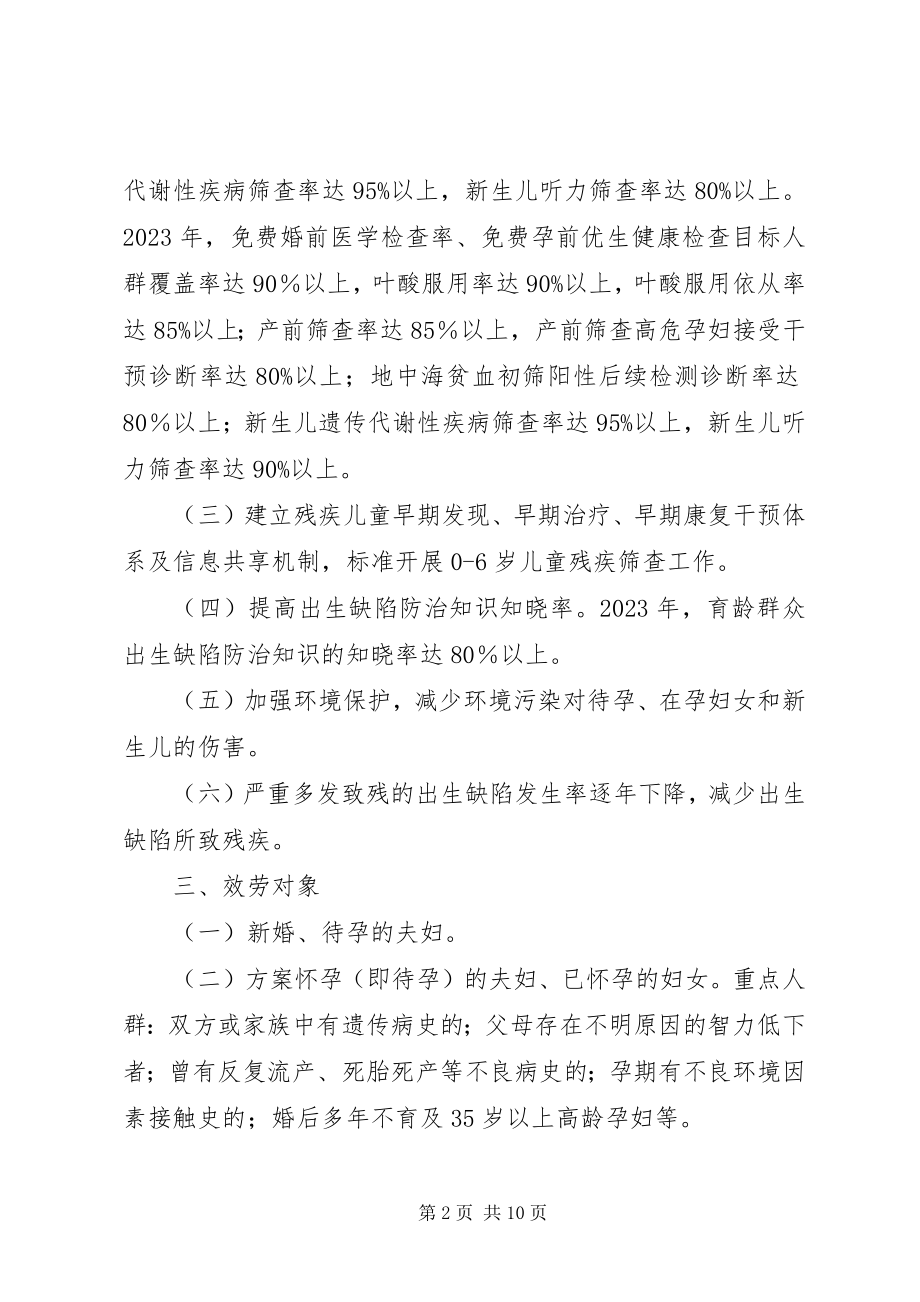 2023年县出生缺陷防治工作计划.docx_第2页