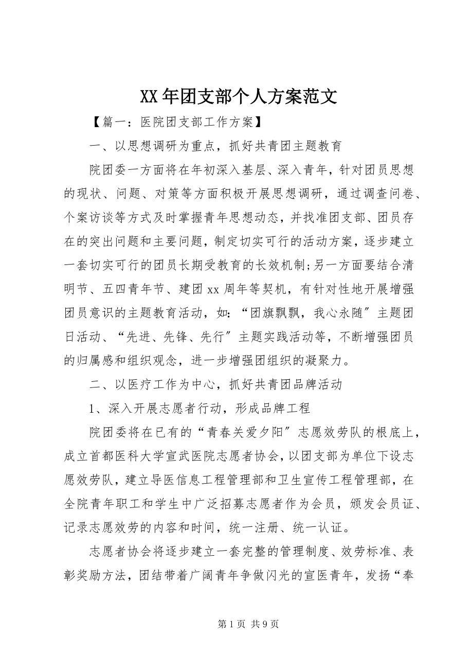 2023年团支部个人计划.docx_第1页