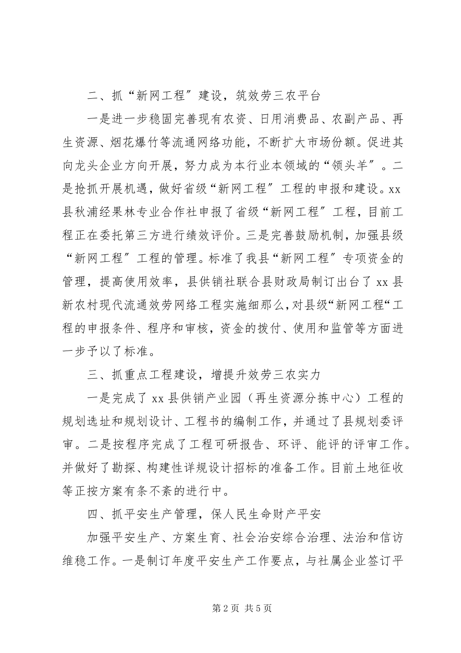 2023年供销社工作总结及计划.docx_第2页