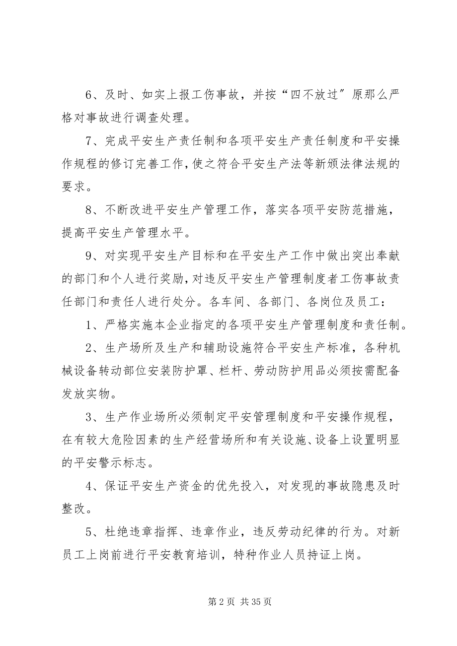 2023年安全生产目标的实施计划和考核办法.docx_第2页