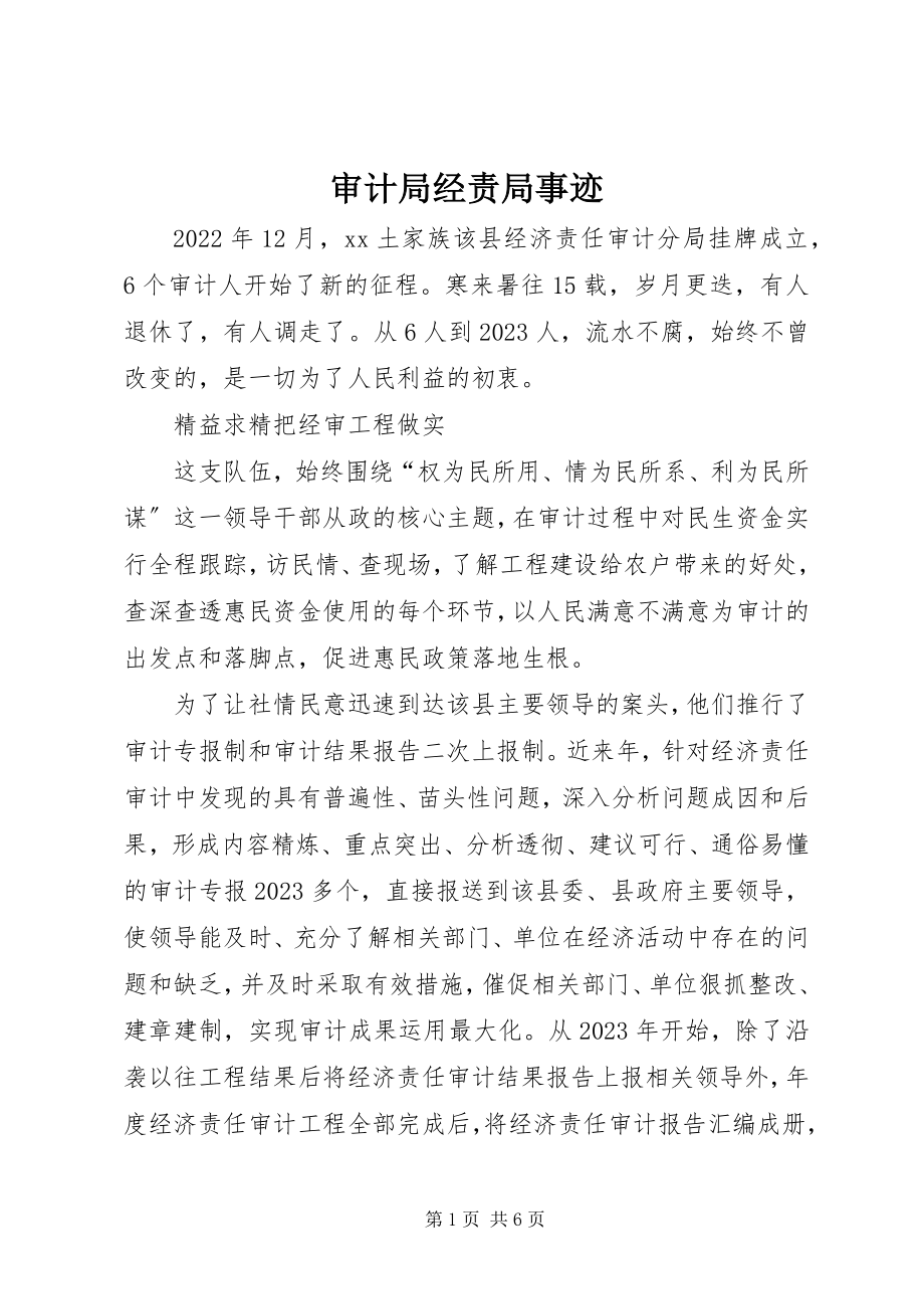 2023年审计局经责局事迹.docx_第1页