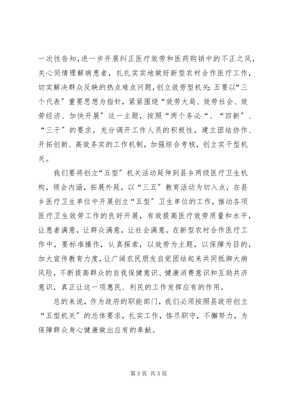 2023年县乡医疗卫生单位五型机关创建活动要点.docx_第3页