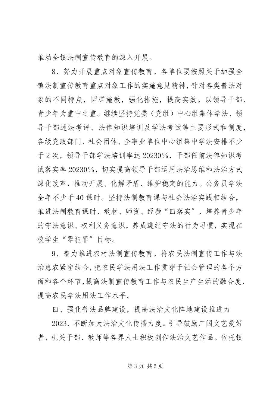 2023年乡镇法制宣传教育工作要点.docx_第3页