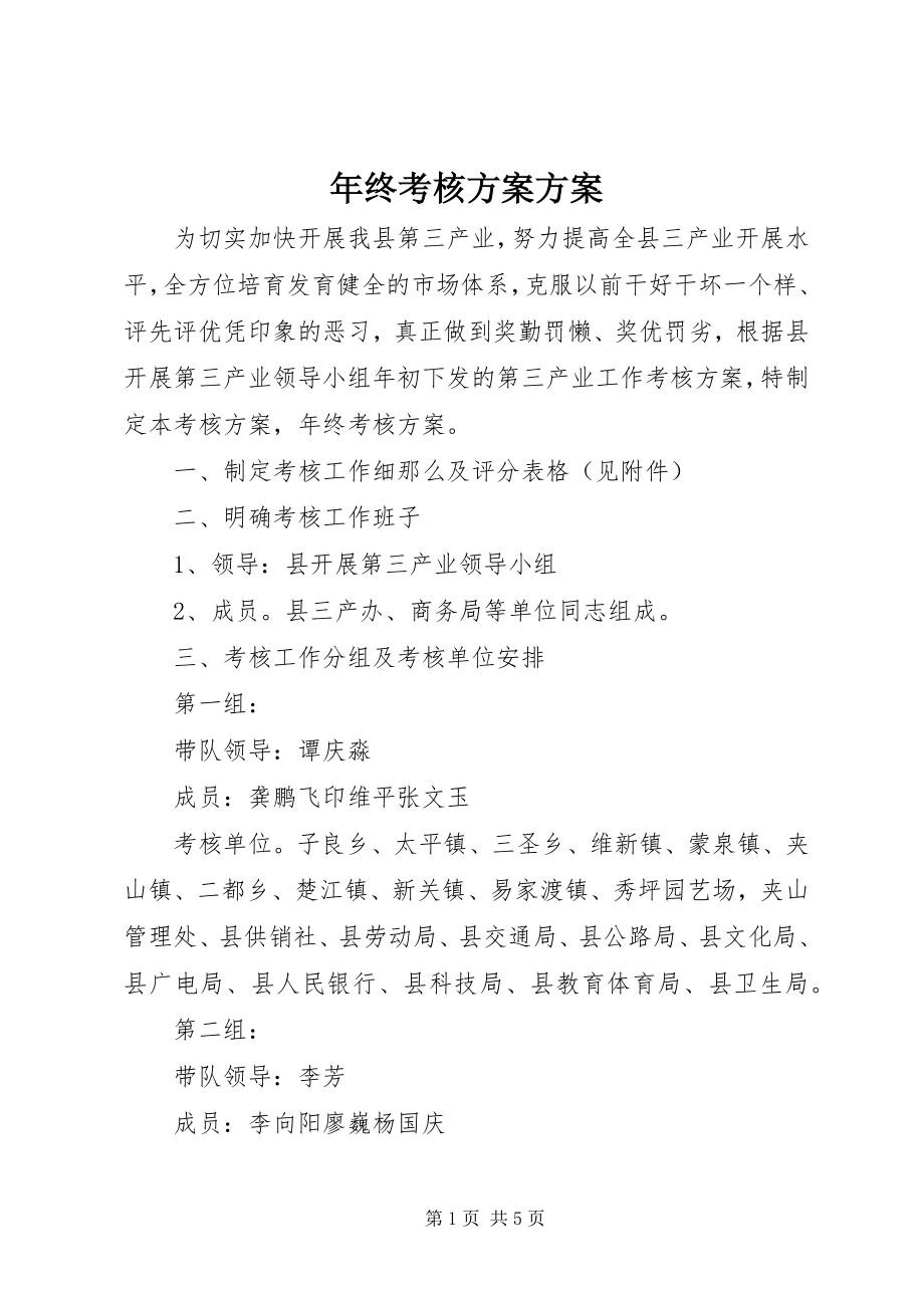 2023年终考核方案方案.docx_第1页