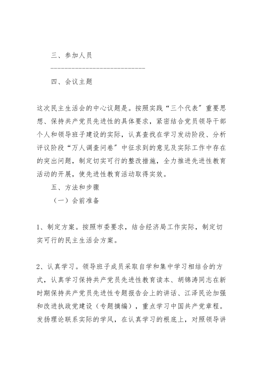 2023年学院委员会年度党员领导干部民主生活会方案 2.doc_第2页