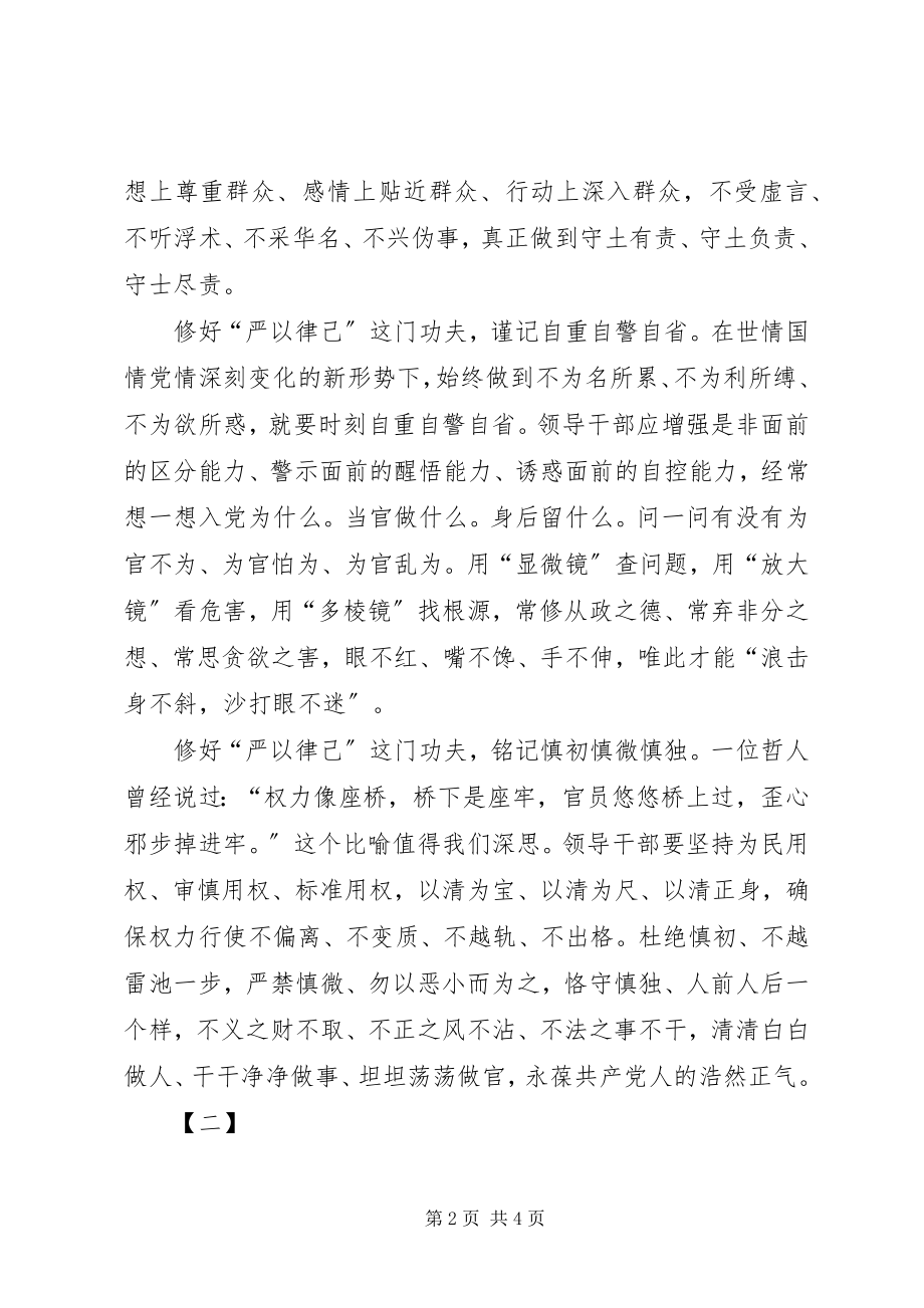 2023年严以律己心得体会两篇.docx_第2页