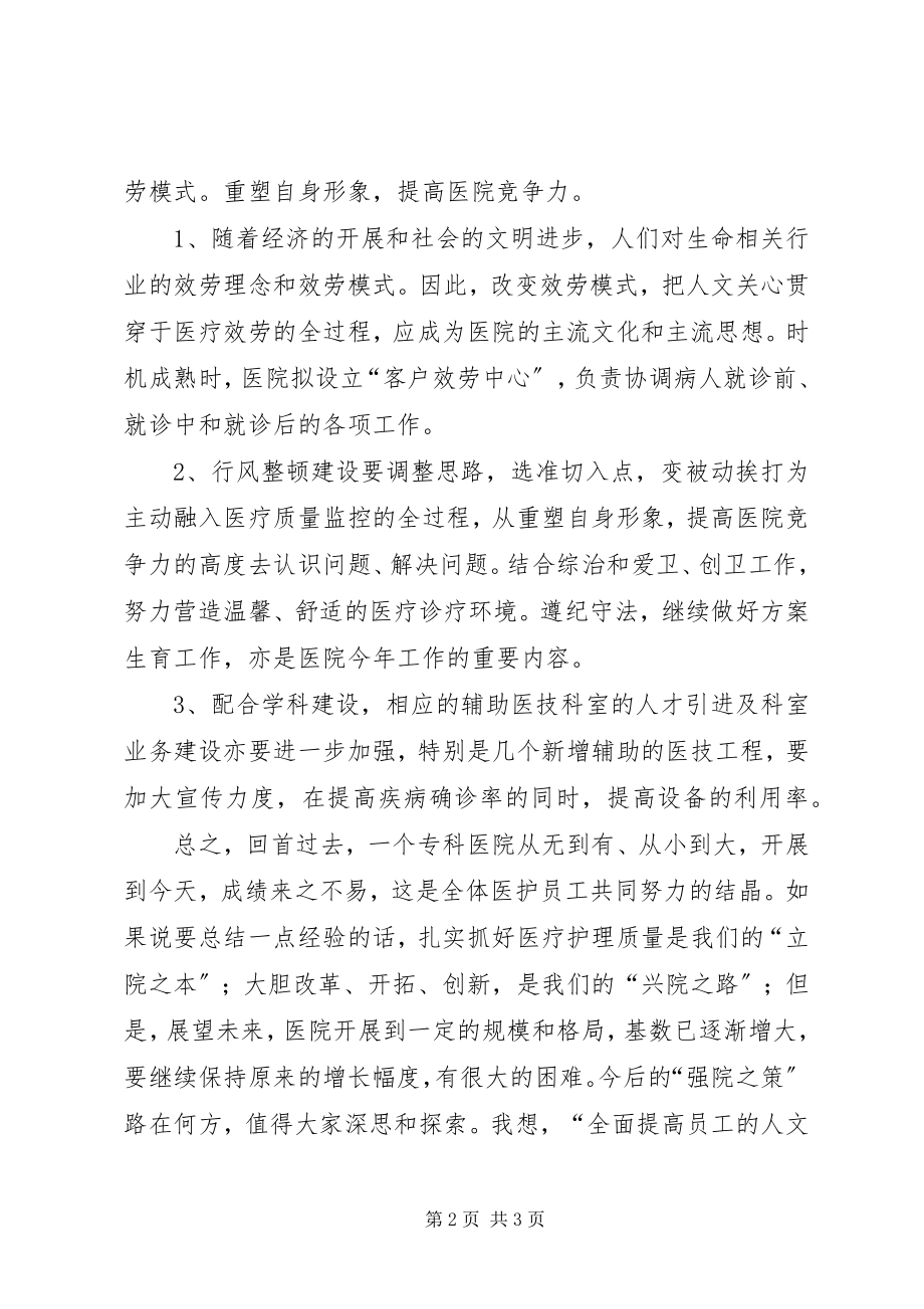 2023年专科医院年终总结.docx_第2页