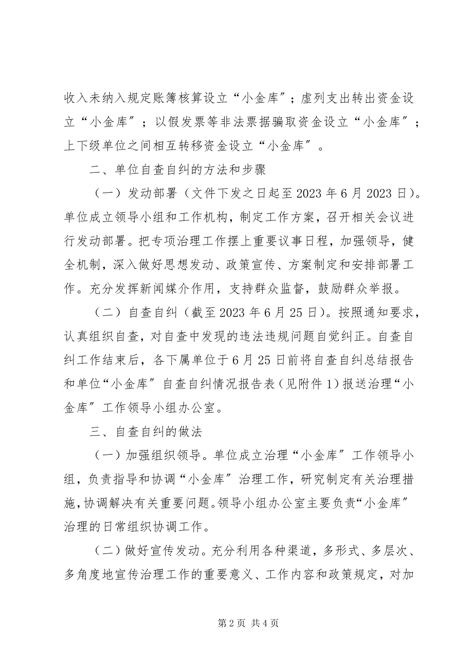 2023年“小金库”专项治理自查自纠工作总结新编.docx_第2页