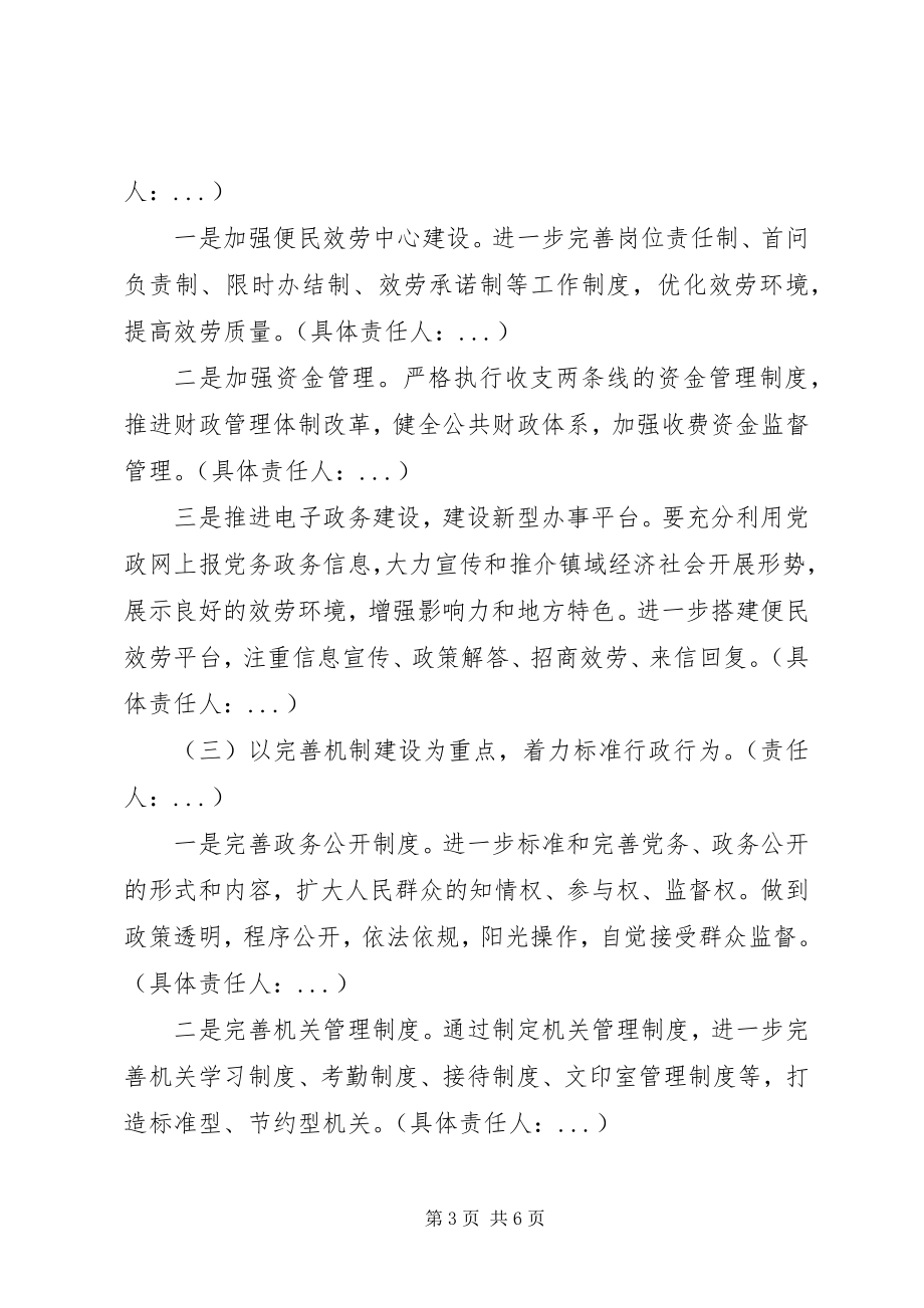 2023年乡镇机关效能建设实施方案.docx_第3页