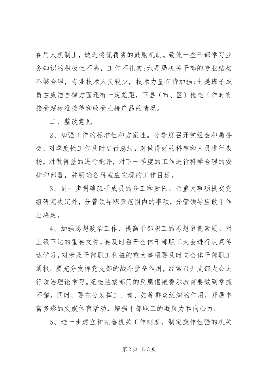 2023年优秀班子民主生活会自查材料.docx_第2页