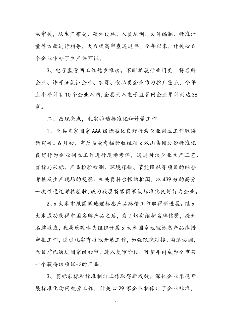 2023年市党组质监局上半年工作总结.docx_第2页