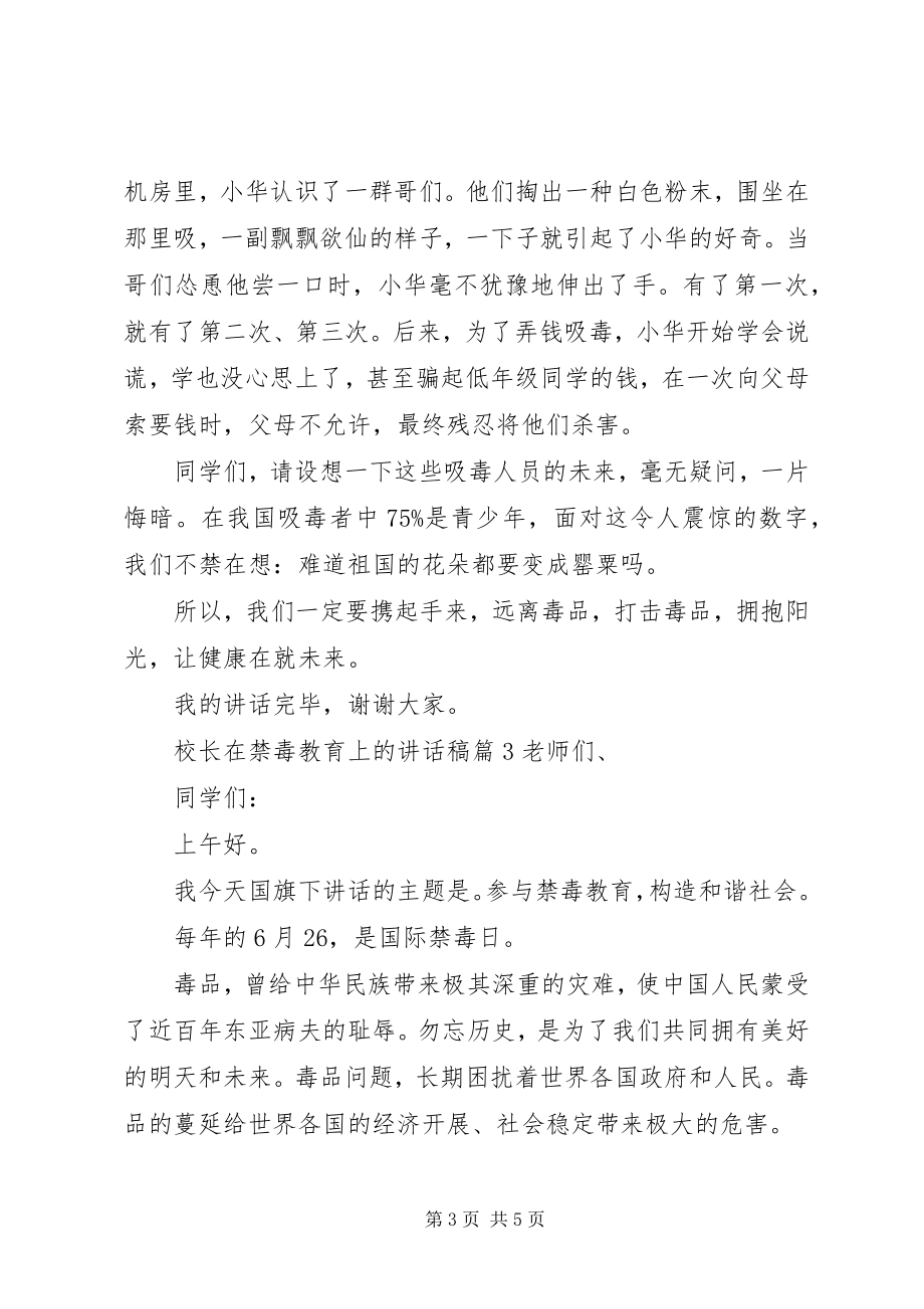 2023年校长在禁毒教育上的致辞稿.docx_第3页