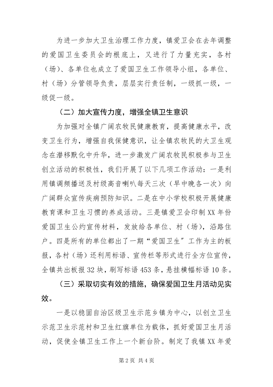 2023年XXX镇爱国卫生半年工作总结.docx_第2页