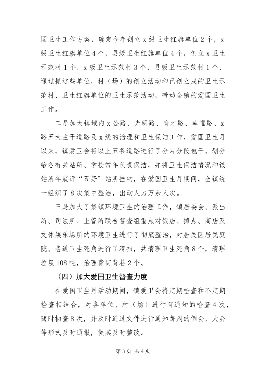 2023年XXX镇爱国卫生半年工作总结.docx_第3页