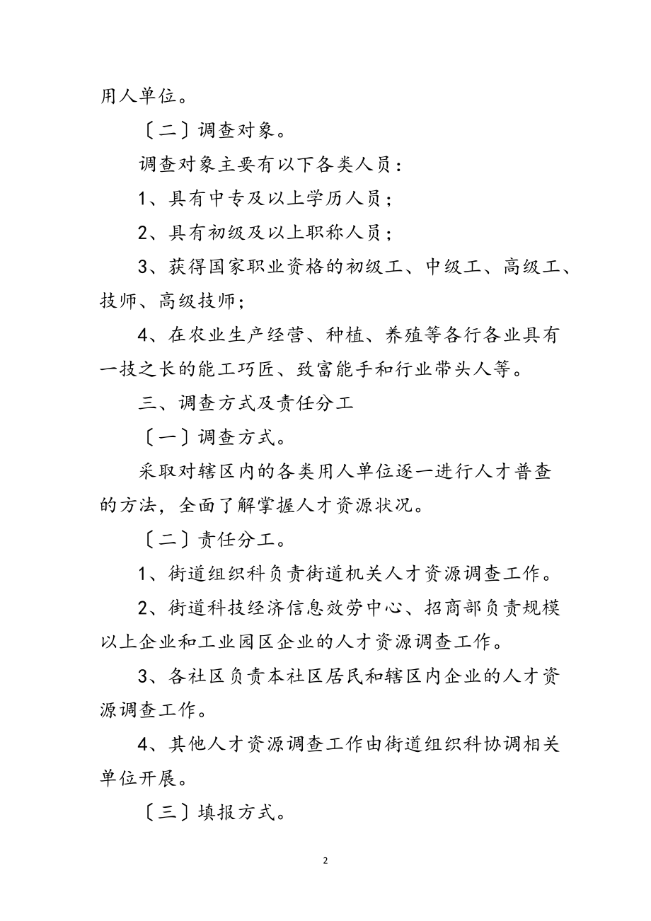 2023年区党政办人才资源调查通知范文.doc_第2页