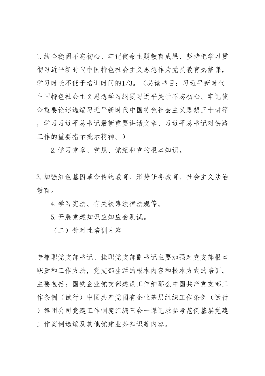 2023年度党支部书记党员教育培训方案.doc_第2页