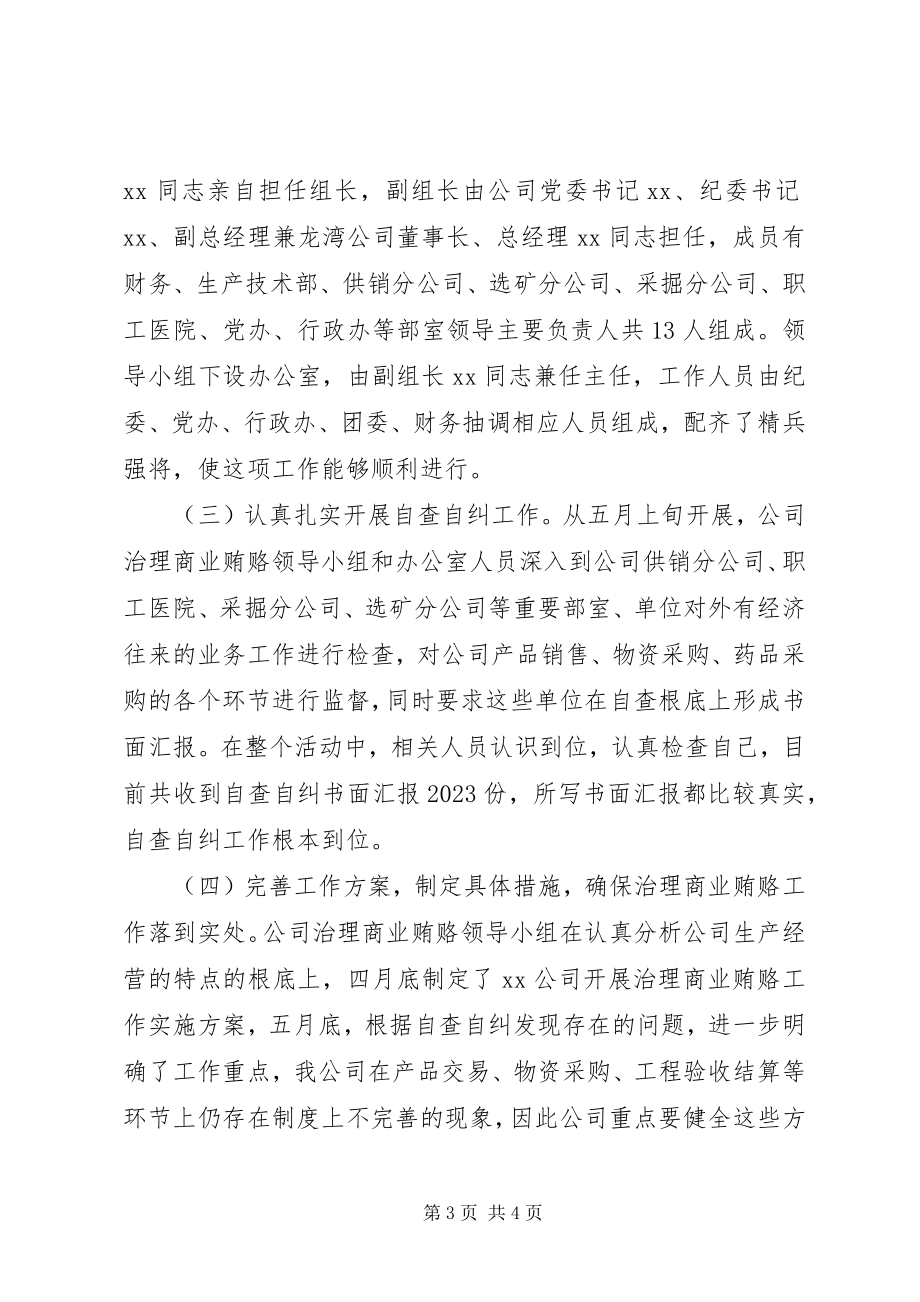 2023年公司治理商业贿赂专项工作总结.docx_第3页