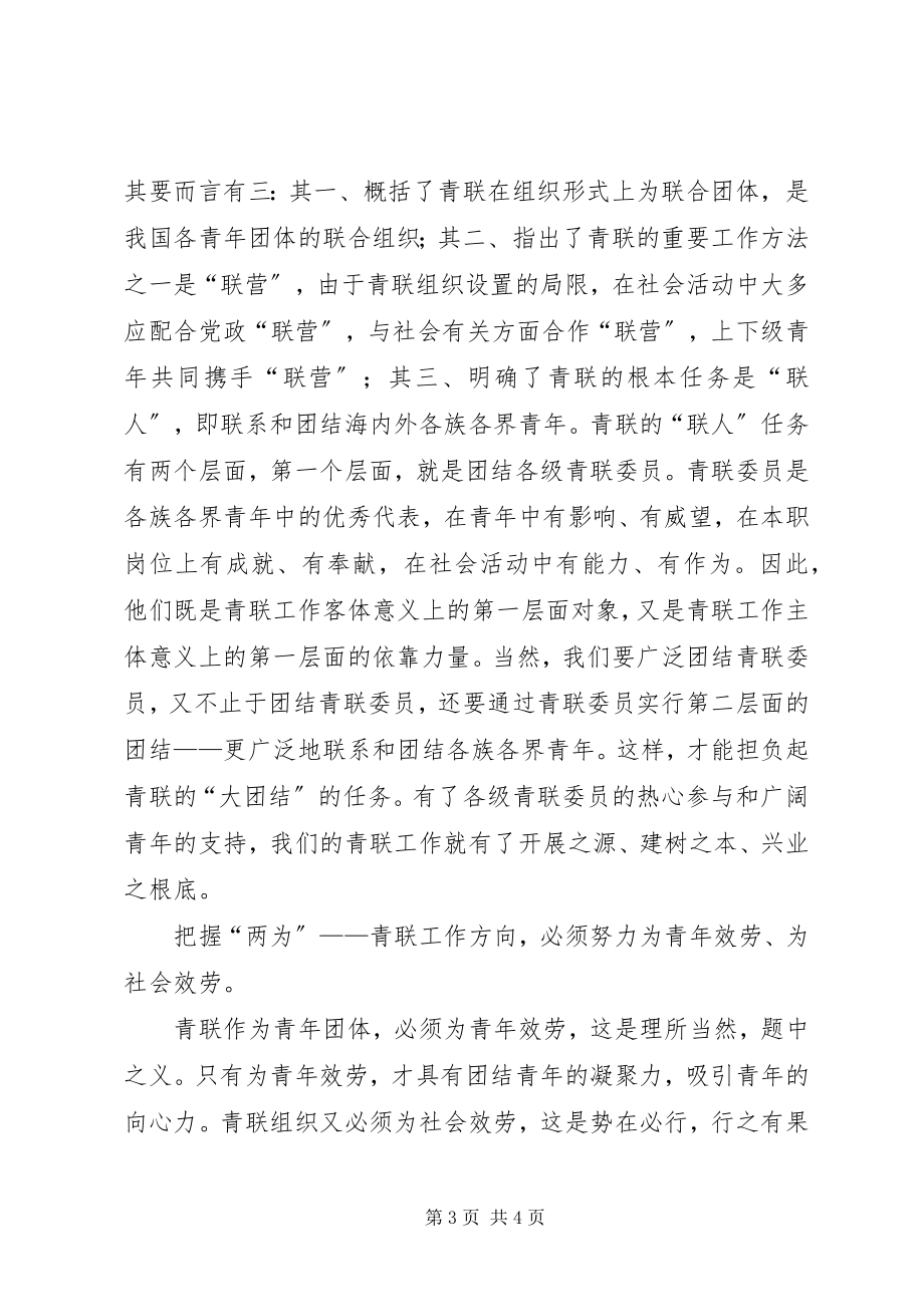 2023年做好青联工作的几点思考援青工作思考.docx_第3页