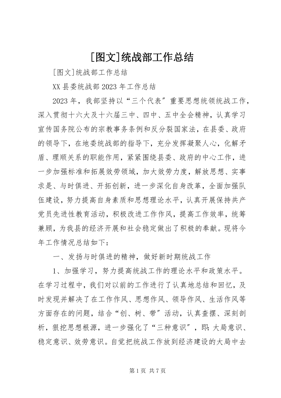 2023年图文统战部工作总结.docx_第1页