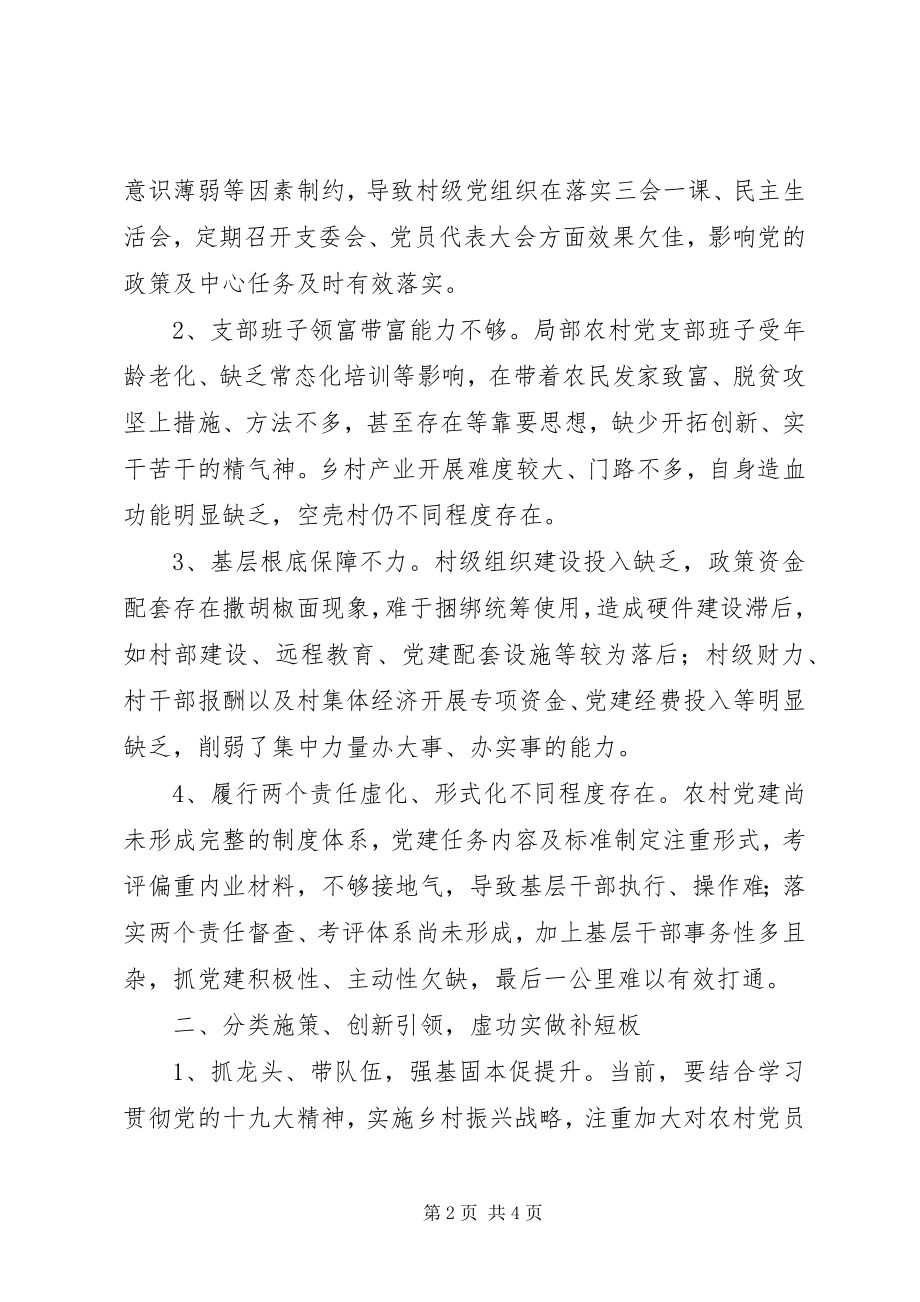 2023年贯彻十九大精神征文聚焦基层党建短板推动乡村振兴.docx_第2页