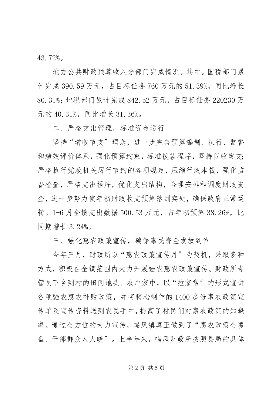 2023年乡镇财政所半年工作总结.docx_第2页