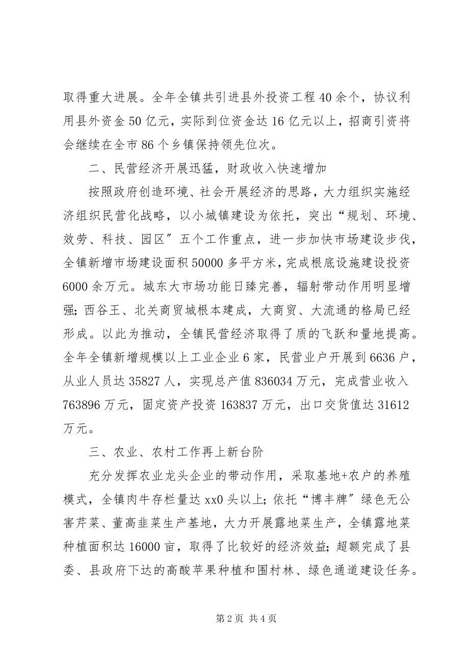 2023年XX镇创建省级文明单位工作总结行政工作总结新编.docx_第2页