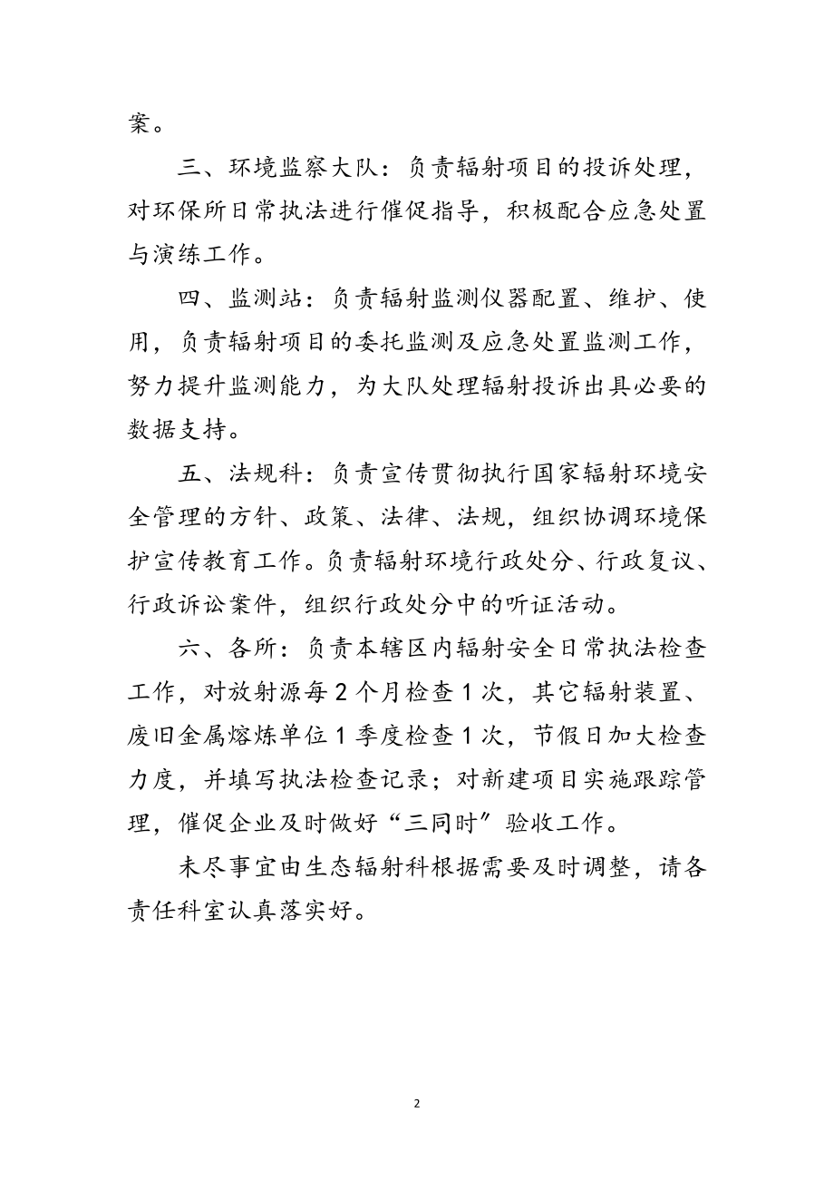 2023年确定辐射环境管理责任通告范文.doc_第2页