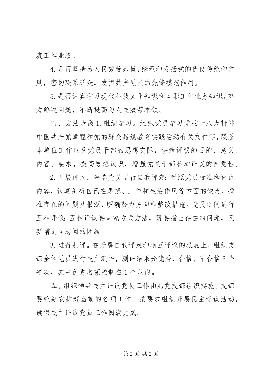 2023年气象局年度党员民主评议活动方案.docx_第2页