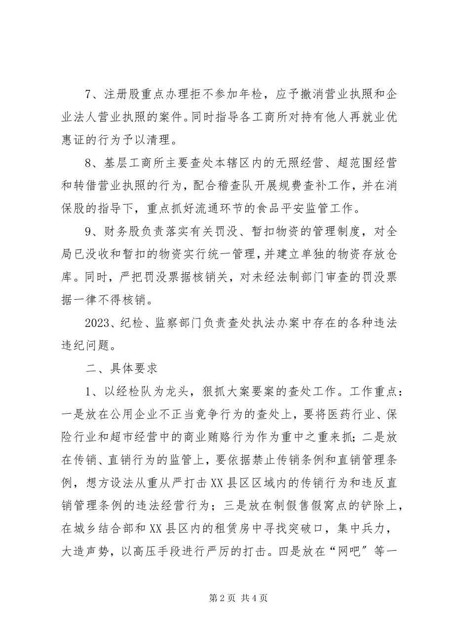 2023年工商局某年执法办案工作意见.docx_第2页