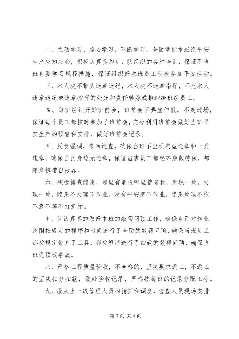 2023年煤矿优秀党员安全承诺书.docx_第3页