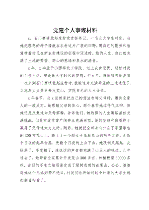 2023年党建个人事迹材料.docx