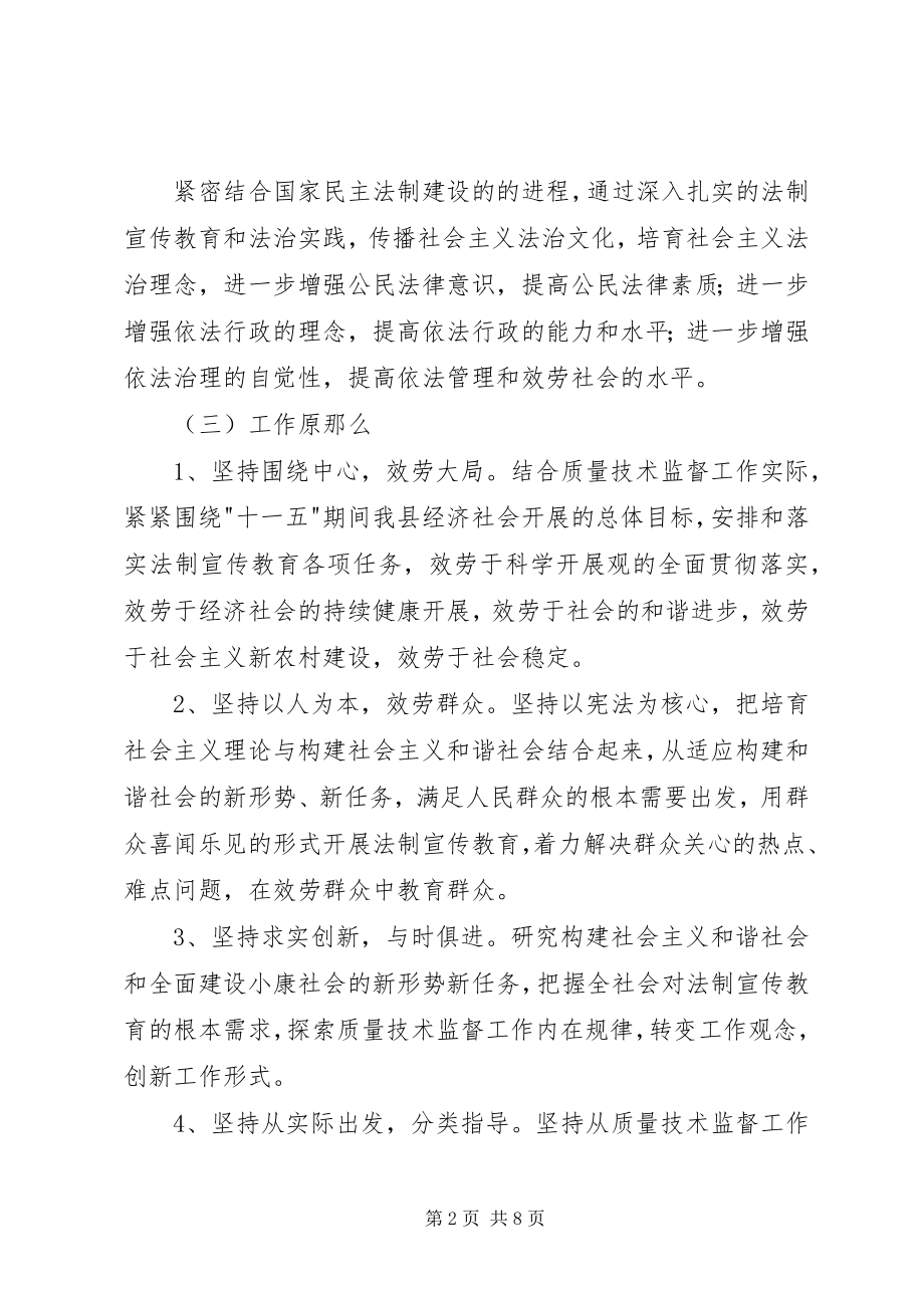 2023年县质监局法制宣传教育第五个五年规划.docx_第2页