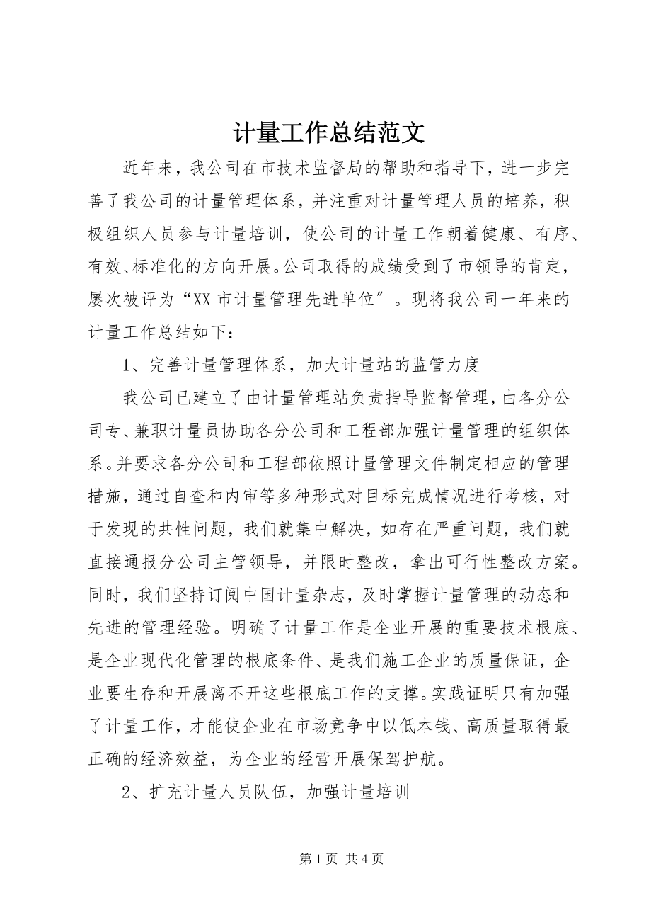 2023年计量工作总结.docx_第1页