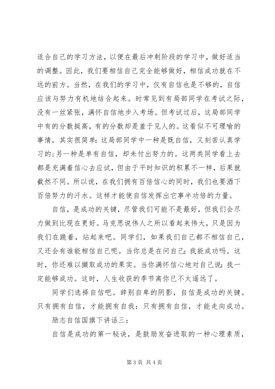 2023年励志自信国旗下致辞.docx_第3页