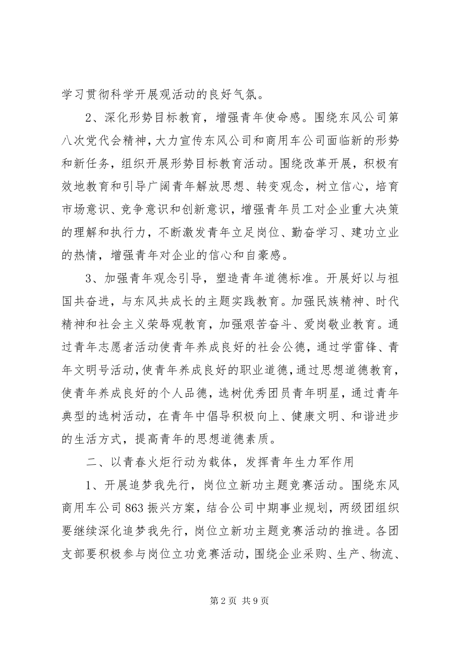 2023年公司团委工作计划范文.docx_第2页