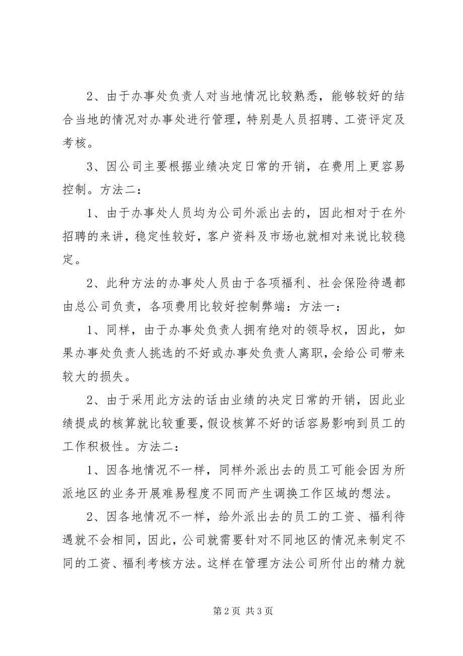 2023年公司驻外办事处管理制度.docx_第2页