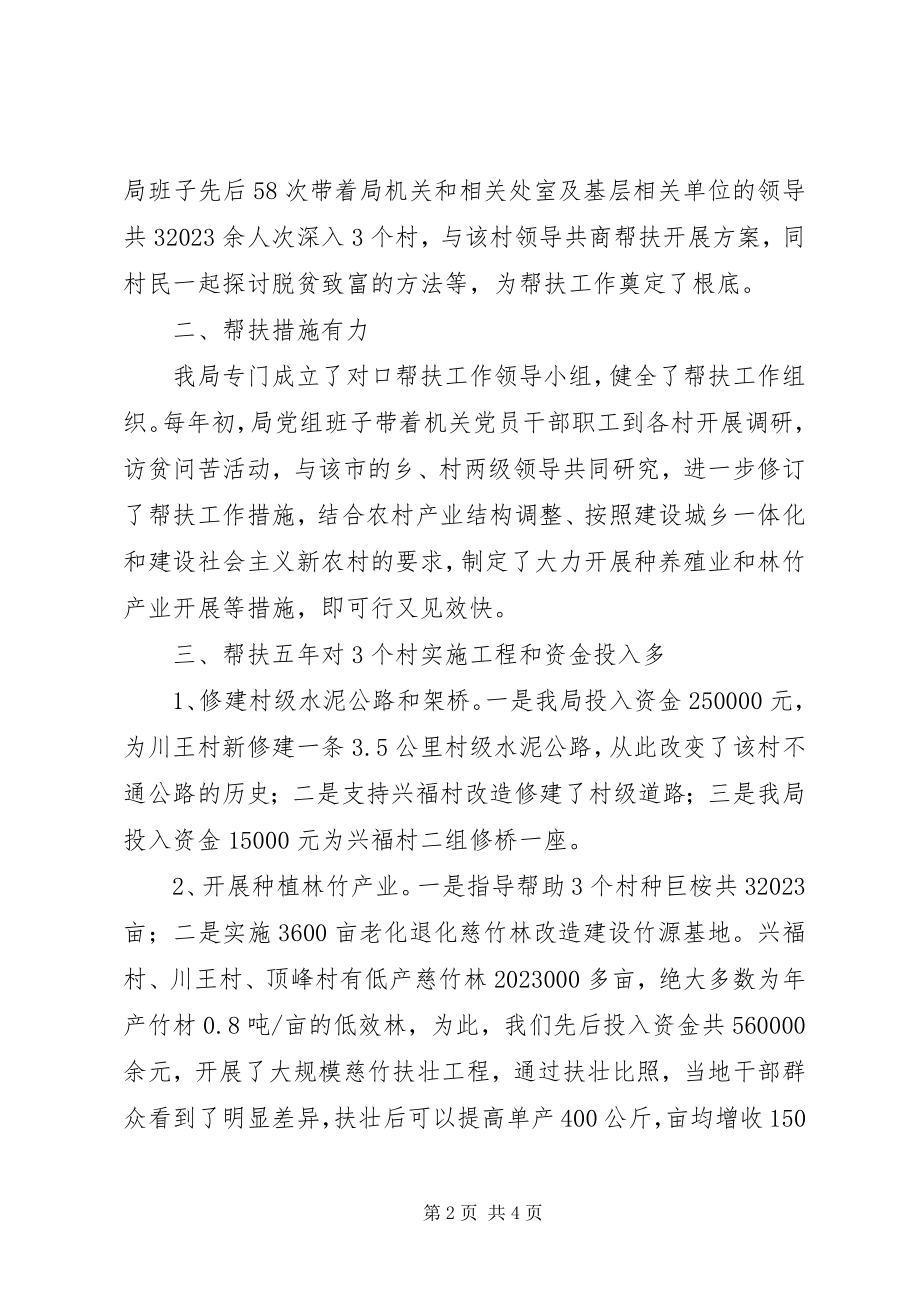 2023年林业和园林管理局扶贫工作汇报.docx_第2页