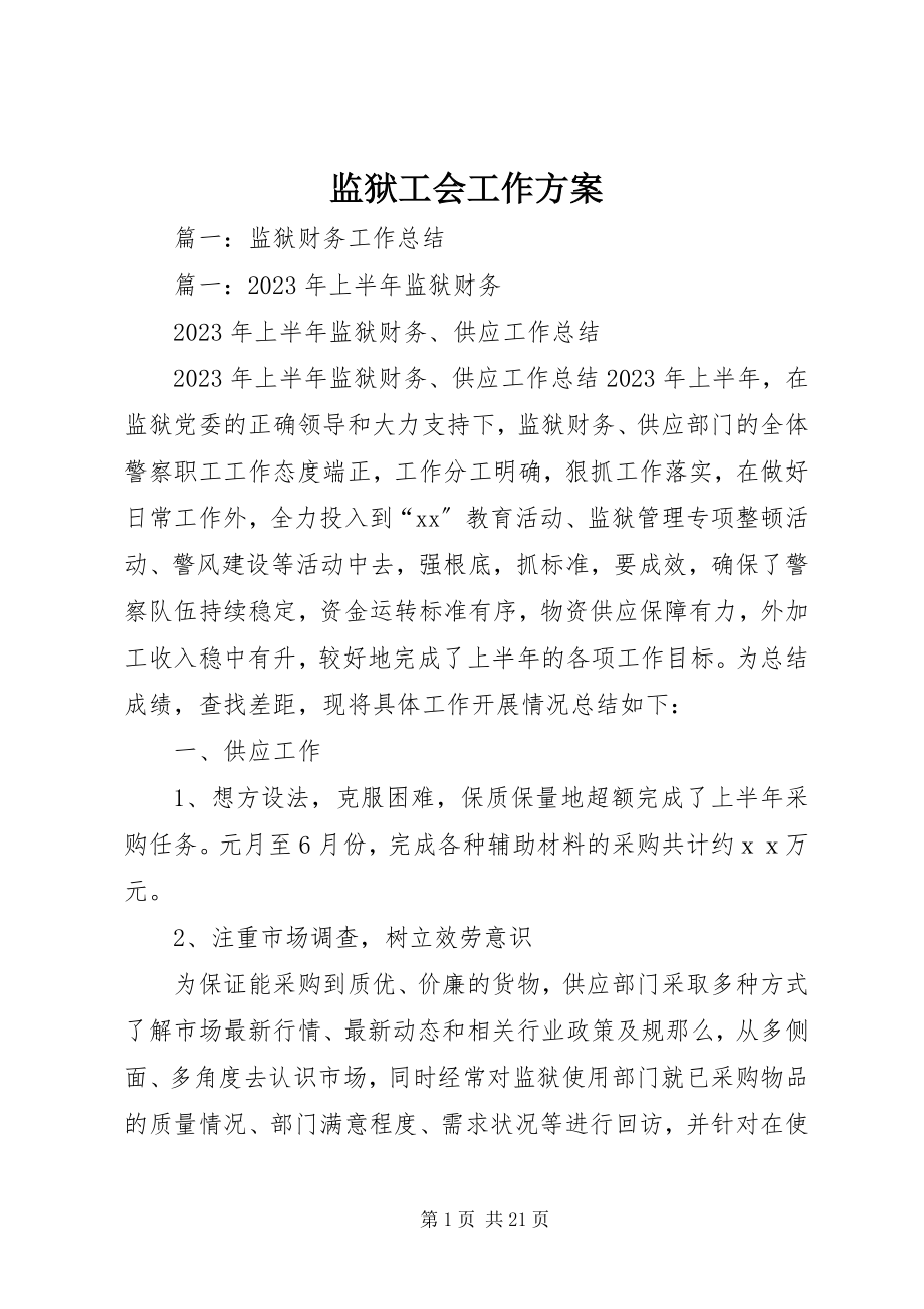 2023年监狱工会工作计划.docx_第1页