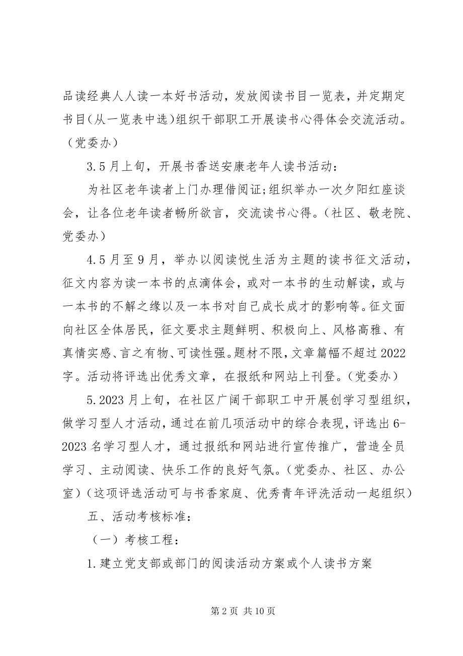 2023年书香社区活动方案.docx_第2页