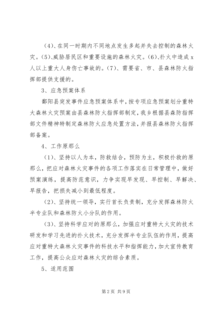 2023年森林防火应急处置预案1.docx_第2页